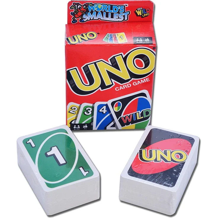 World Smallest Toys reisespiel Uno Papier 110 Stück – Bild 2