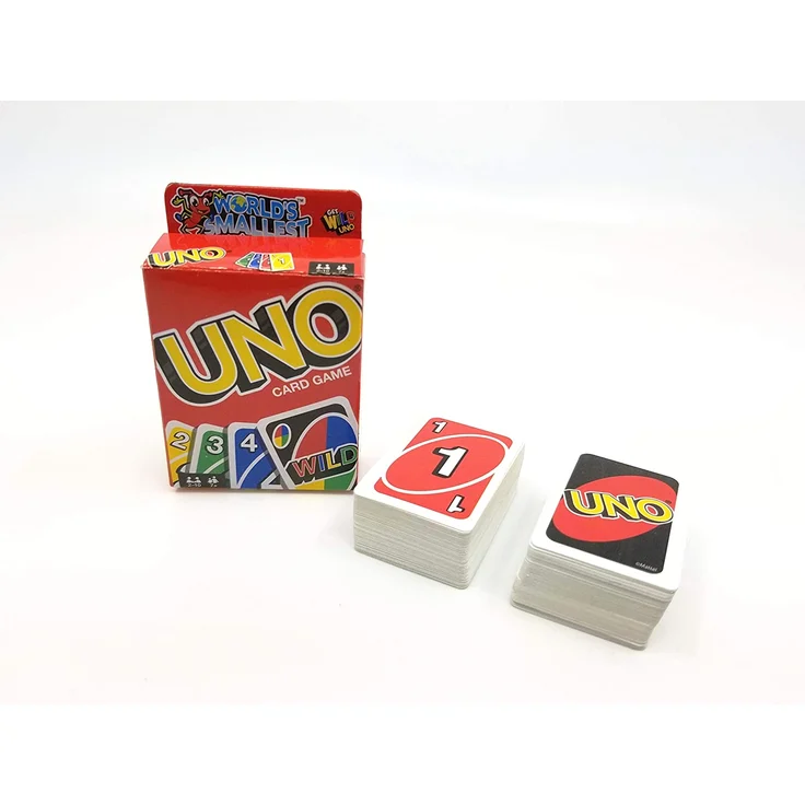 World Smallest Toys reisespiel Uno Papier 110 Stück – Bild 4