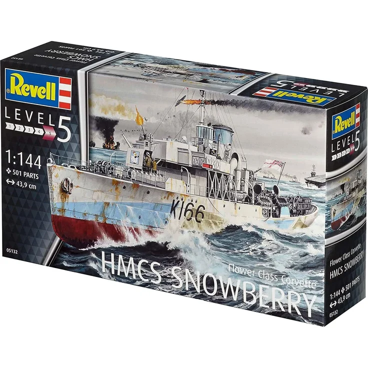 Revell Modellbausatz Schiff 1:144 - Flower Class Corvette HMCS SNOWBERRY im Maßstab 1:144, Level 5, originalgetreue Nachbildung mit vielen Details, 05132 - Preisvergleich – Bild 12