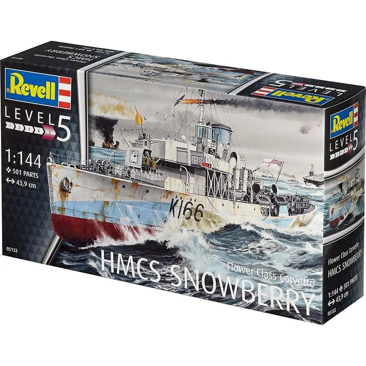 Revell Modellbausatz Schiff 1:144 - Flower Class Corvette HMCS SNOWBERRY im Maßstab 1:144, Level 5, originalgetreue Nachbildung mit vielen Details, 05132 - Preisvergleich – Bild 15