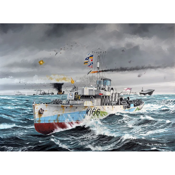 Revell Modellbausatz Schiff 1:144 - Flower Class Corvette HMCS SNOWBERRY im Maßstab 1:144, Level 5, originalgetreue Nachbildung mit vielen Details, 05132 - Preisvergleich – Bild 11