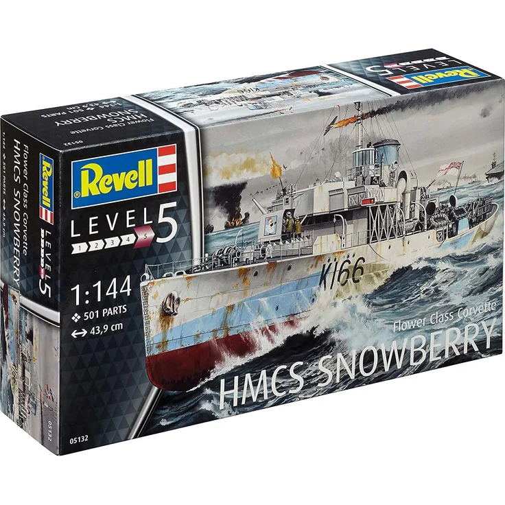 Revell Modellbausatz Schiff 1:144 - Flower Class Corvette HMCS SNOWBERRY im Maßstab 1:144, Level 5, originalgetreue Nachbildung mit vielen Details, 05132 - Preisvergleich – Bild 14