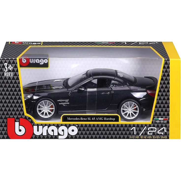 Bauer Spielwaren 18-21066 Mercedes-Benz SL65 AMG Hardtop Modellauto im Maßstab 1:24, Matt Weiß – Bild 7