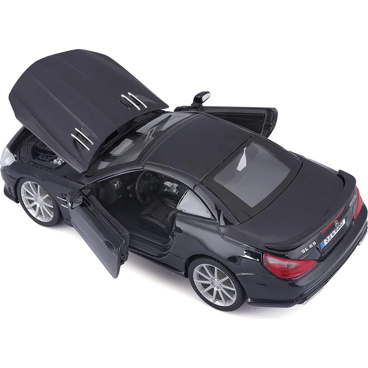 Bauer Spielwaren 18-21066 Mercedes-Benz SL65 AMG Hardtop Modellauto im Maßstab 1:24, Matt Weiß – Bild 5