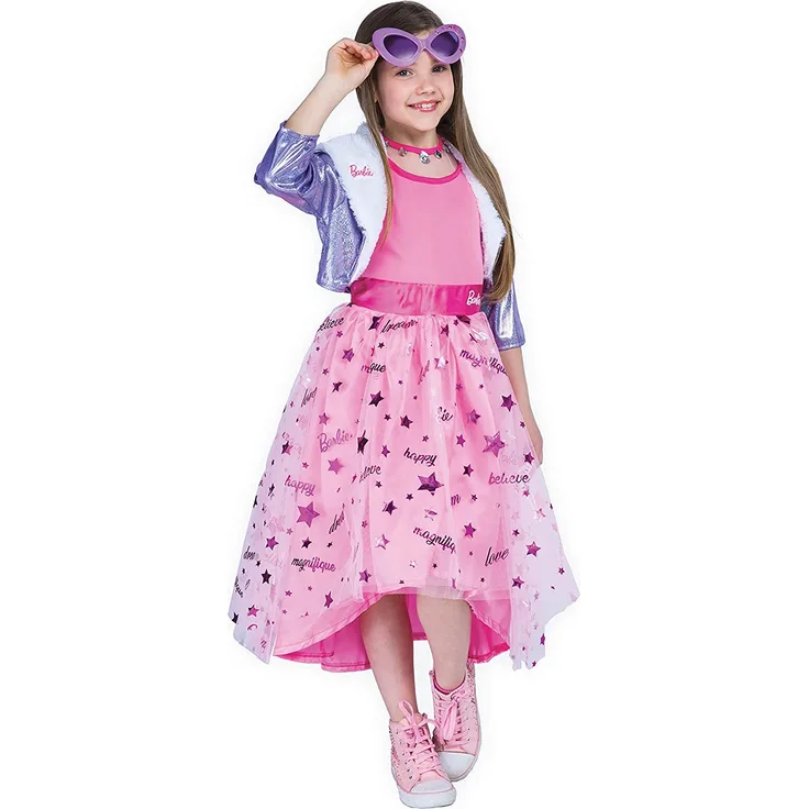 Barbie Princess Costume (Dress jacket glasses) - 3-4 years