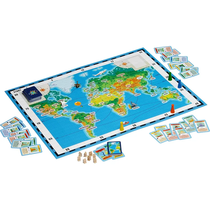 Kosmos 692773 - Reise um die Erde, Spielerisch die Welt entdecken, Geografie-Spiel, ab 8 Jahre – Bild 3