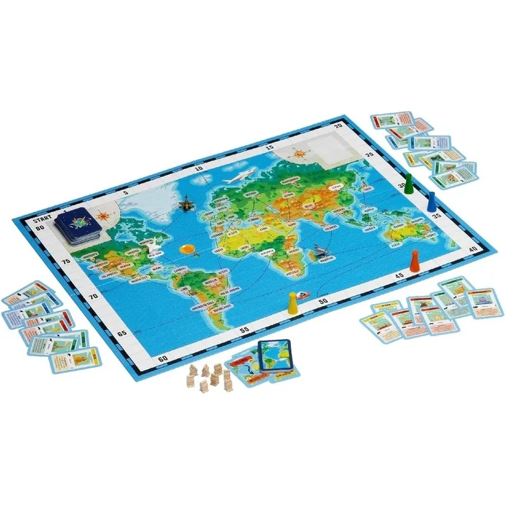 Kosmos 692773 - Reise um die Erde, Spielerisch die Welt entdecken, Geografie-Spiel, ab 8 Jahre – Bild 5