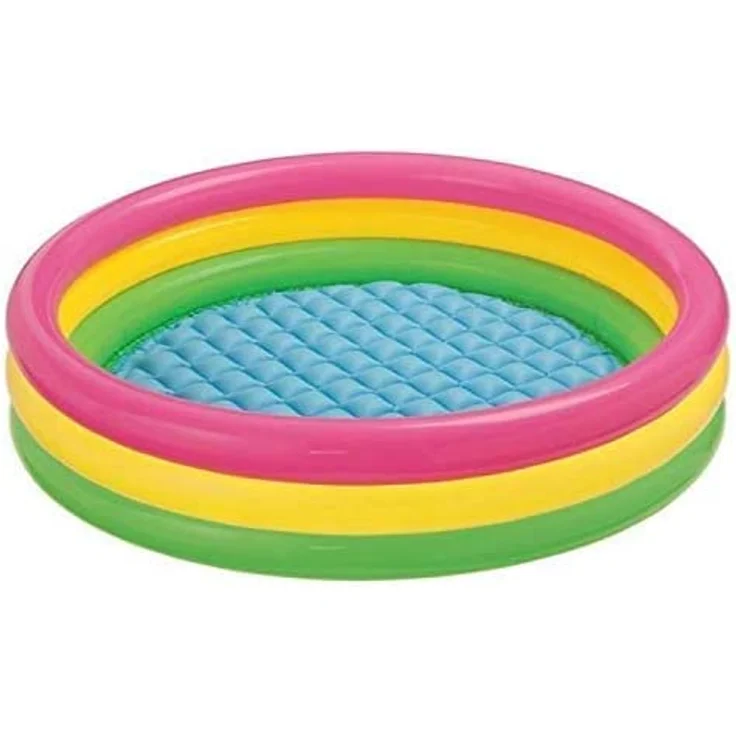 INTEX Sunset Glow Swimming Pool Babypool Planschbecken Regenbogen 114 x 25 cm – Bild 9