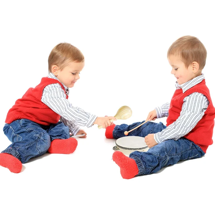 Stoie's Musikinstrumente für Kinder - Kinderspielzeug ab 3 Jahre - Spielzeug von Holz Percussion Kinder Schlagzeug Set -Trommel Rasseleier Klanghölzer -Baby Musikspielzeug kinderschlagzeug instrumente – Bild 9