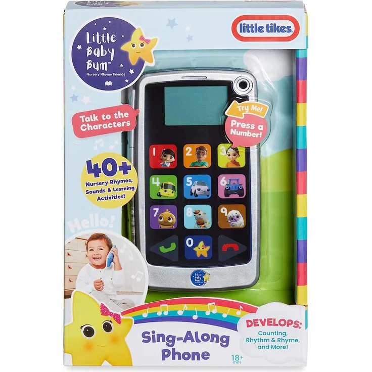 Little Baby Bum - Sing- und Lernspaß Telefon, interaktives Telefon Handy für Kinder mit Soundfunktionen