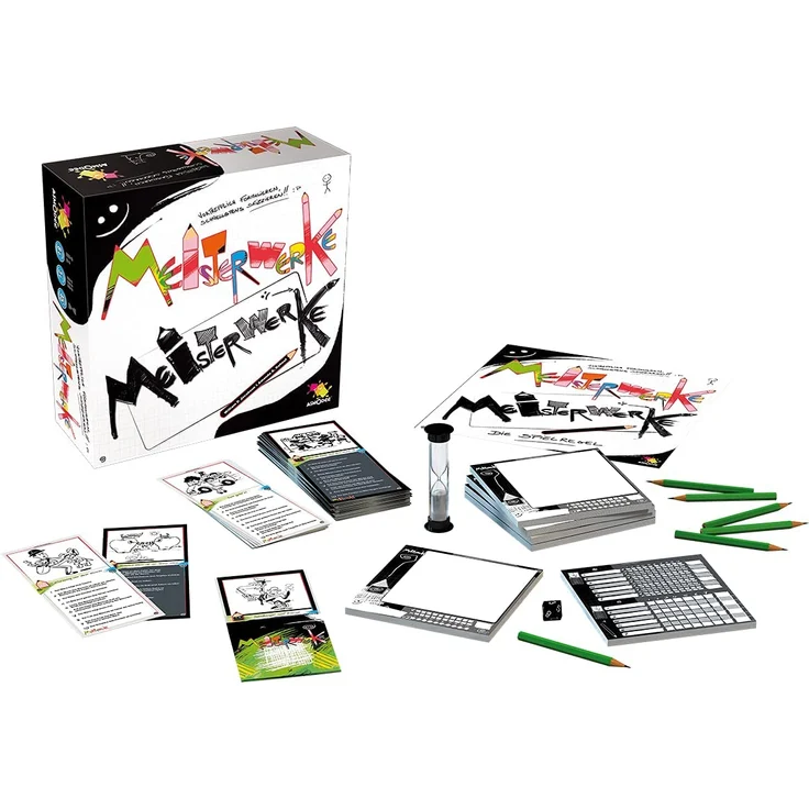 Asmodee Meisterwerke, Partyspiel, Zeichenspiel, Deutsch – Bild 3