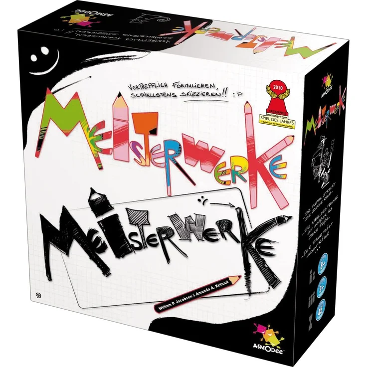 Asmodee Meisterwerke, Partyspiel, Zeichenspiel, Deutsch – Bild 1