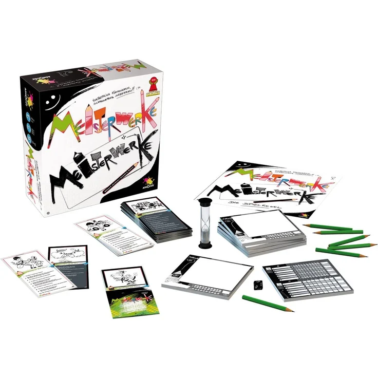 Asmodee Meisterwerke, Partyspiel, Zeichenspiel, Deutsch – Bild 4