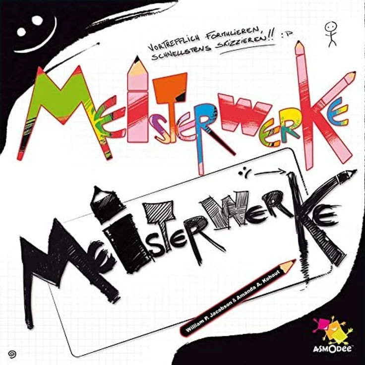 Asmodee Meisterwerke, Partyspiel, Zeichenspiel, Deutsch – Bild 2