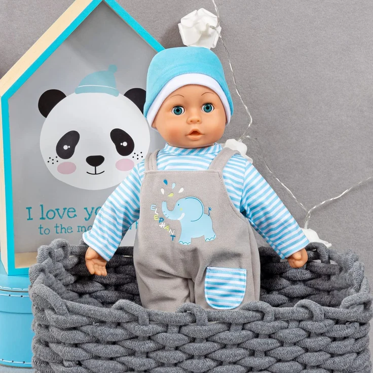 Puppensachenset für Puppen bis 38cm, Motiv Elefant - Puppenkleidung – Bild 3