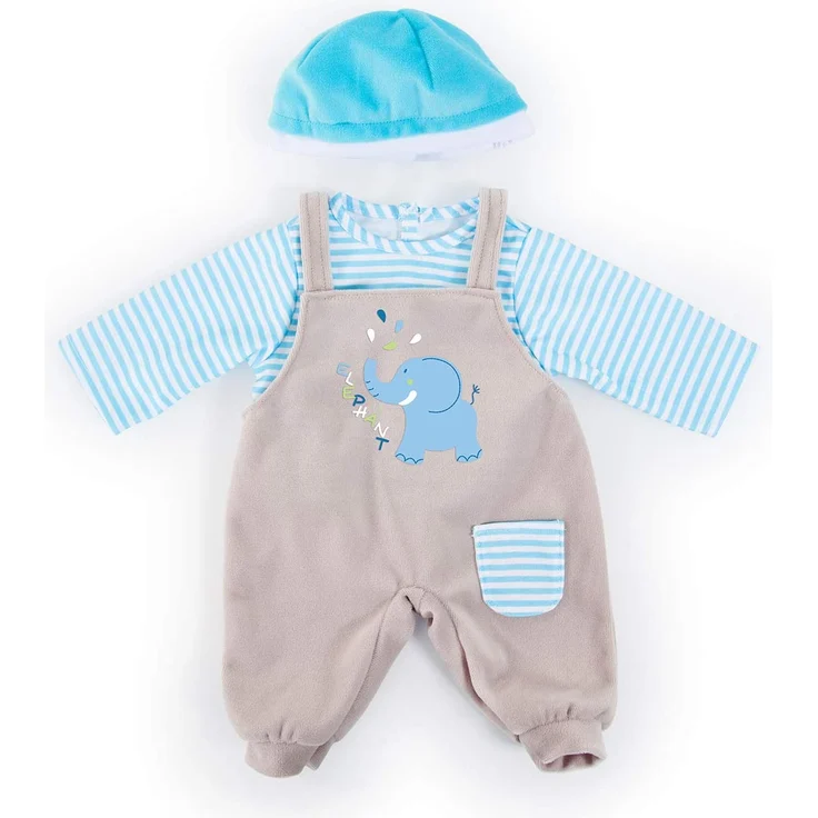 Puppensachenset für Puppen bis 38cm, Motiv Elefant - Puppenkleidung – Bild 1
