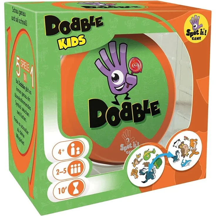Asmodee Dobble Kids, Familienspiel, Reaktionsspiel, Deutsch – Bild 1