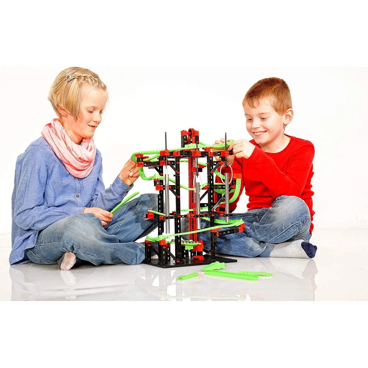 fischertechnik 533872 Kugelbahn Dynamic M mit Kettenaufzug und Klangrohren - für Kinder ab 7 Jahren - 4 spannende Kugelbahn-Modelle – Bild 9