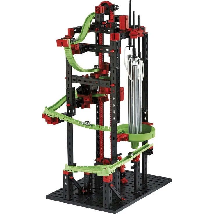 fischertechnik 533872 Kugelbahn Dynamic M mit Kettenaufzug und Klangrohren - für Kinder ab 7 Jahren - 4 spannende Kugelbahn-Modelle – Bild 6