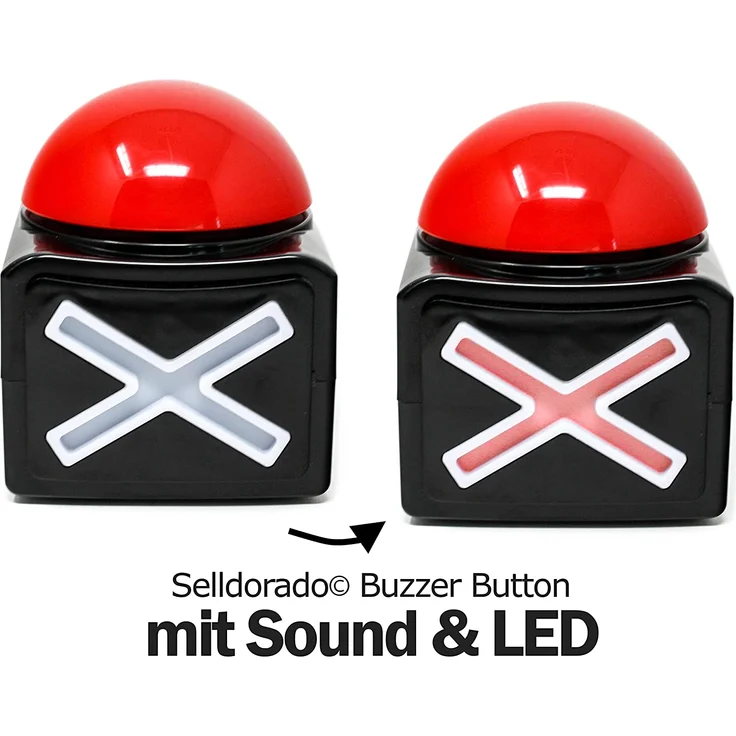 Buzzer Button mit LED & Sound – Bild 2