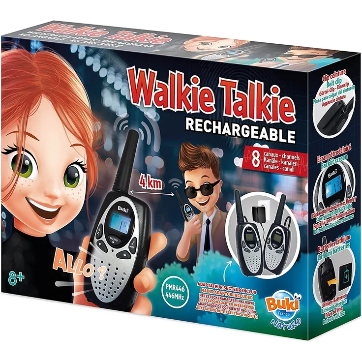 BUKI TW02 - Walkie-Talkie Wiederaufladbar