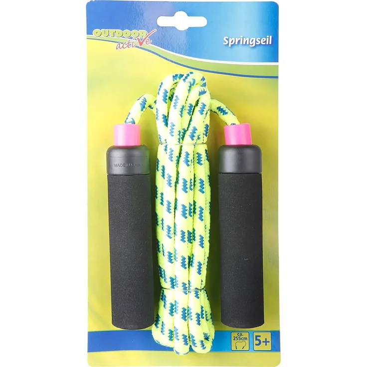 Outdoor active Springseil mit Schaumstoffgriff, 255 cm