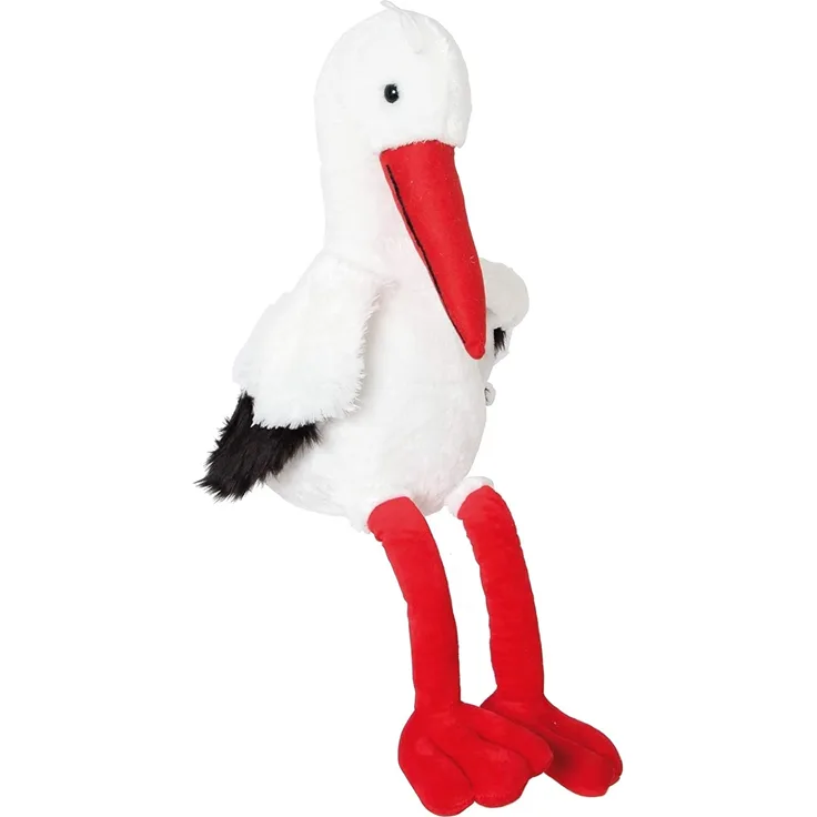 Inware 6865 - Kuscheltier Storch Otto, 65 cm, Schmusetier