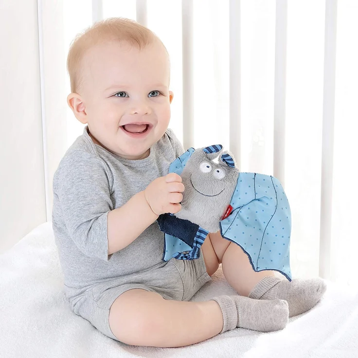 sigikid, Mädchen und Jungen, Schnuffeltuch Fledermaus, Baby bite me, Blau/Grau, 41099 – Bild 9