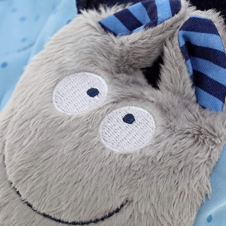 sigikid, Mädchen und Jungen, Schnuffeltuch Fledermaus, Baby bite me, Blau/Grau, 41099 – Bild 6