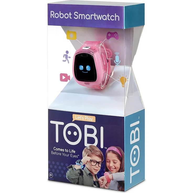 Little Tikes 'Tobi Robot Smartwatch' Kinder-Smartwatch, ab 4 Jahren, 1,54 Zoll, Inkl. Uhr, Stoppuhr, Timer, Alarm, Fitnessfunktionen und AR-Spiele, pink – Bild 7