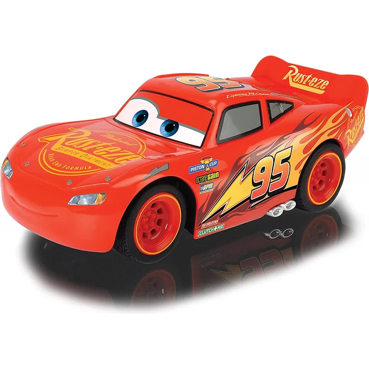 Dickie Toys RC Cars 3 Lightning McQueen Single Drive, Ferngesteuertes Auto, RC Auto, Spielzeugauto mit 1-Kanal Funkfernsteuerung, 14 cm – Bild 2