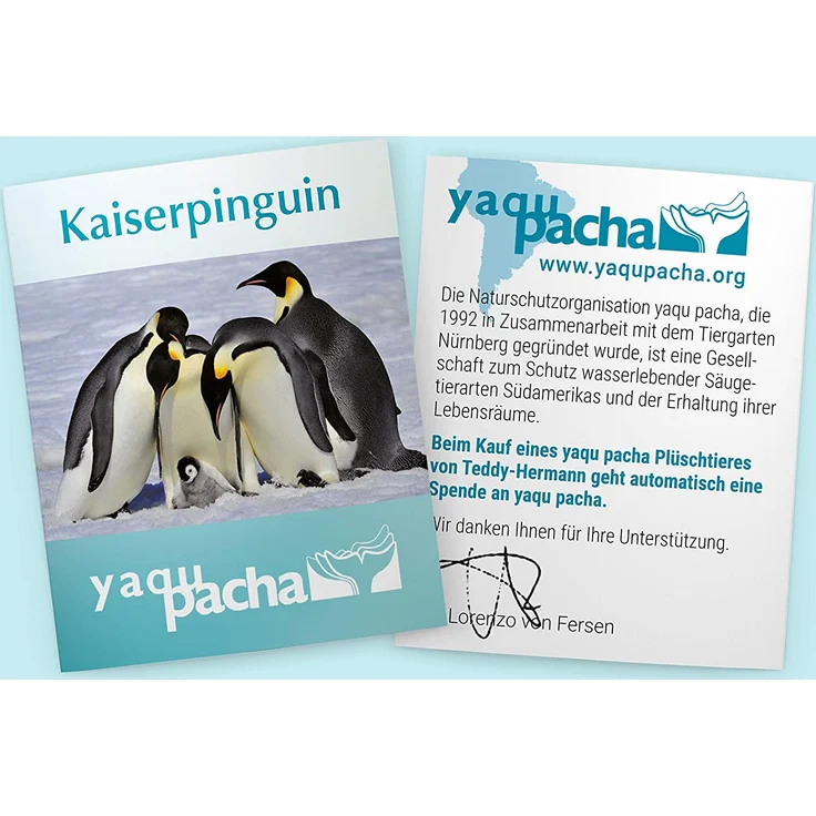 Hermann Teddy Collection 900320 - Plüsch-Pinguin, 30 cm – Bild 5