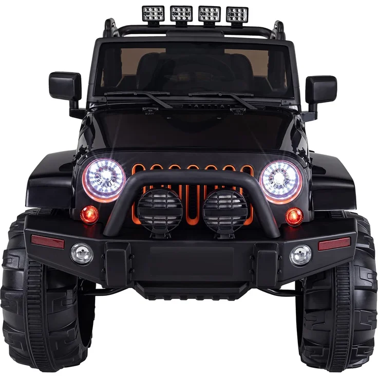 Kinder Elektro Auto Jeep Kinderauto Elektrofahrzeug Kinderfahrzeug Spielzeug (Schwarz) – Bild 2