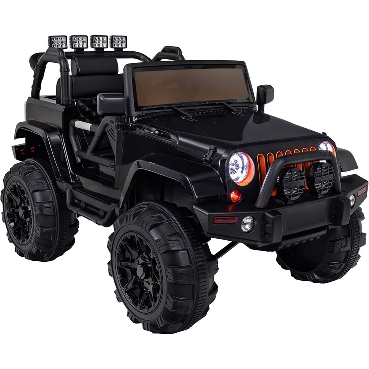 Kinder Elektro Auto Jeep Kinderauto Elektrofahrzeug Kinderfahrzeug Spielzeug (Schwarz) – Bild 7
