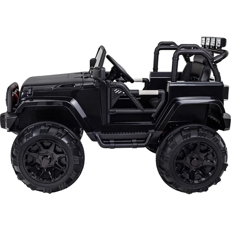 Kinder Elektro Auto Jeep Kinderauto Elektrofahrzeug Kinderfahrzeug Spielzeug (Schwarz) – Bild 3