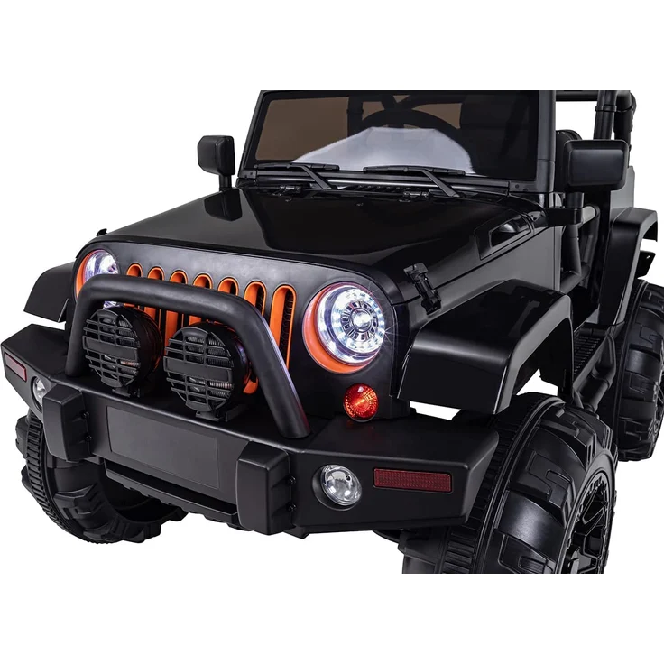 Kinder Elektro Auto Jeep Kinderauto Elektrofahrzeug Kinderfahrzeug Spielzeug (Schwarz) – Bild 8