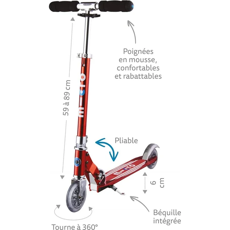 Micro Scooter Sprite lila metallic – Bild 3