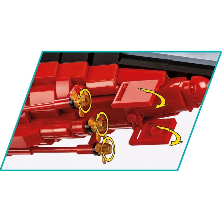 COBI - Schlachtschiff Gneisenau (4835) – Bild 5