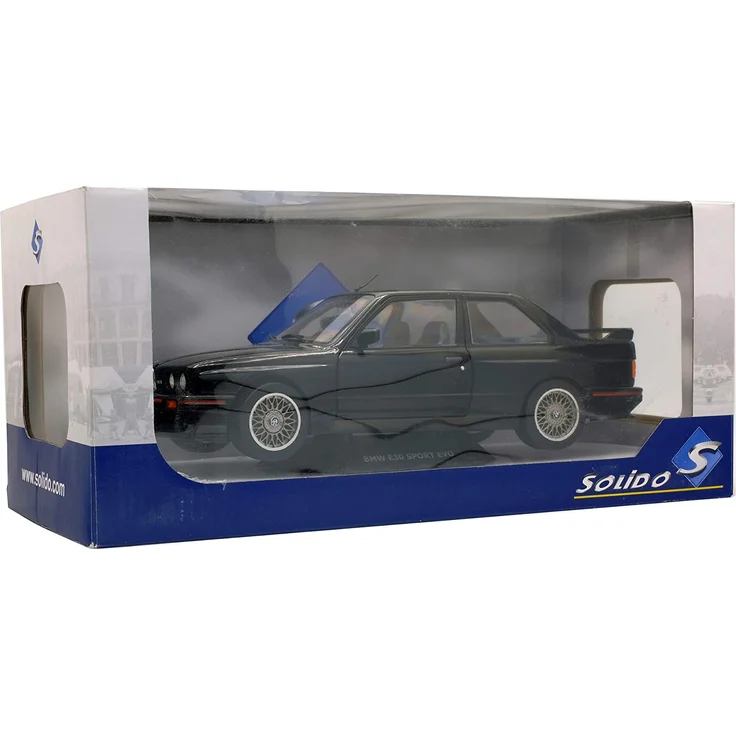 Solido S1801501 1:18 BMW M3 Sport Evo, Schwarz, 1990, Maßstabmaßstab 1:18 – Bild 7
