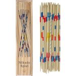 Henbrandt Mikado Stäbchen, Holzkiste mit 41-Teilig, 19cm Pickup Sticks Familienspiele Tischplatte Brettspiel Holzspielzeug für Kinder und Erwachsene - Preisvergleich
