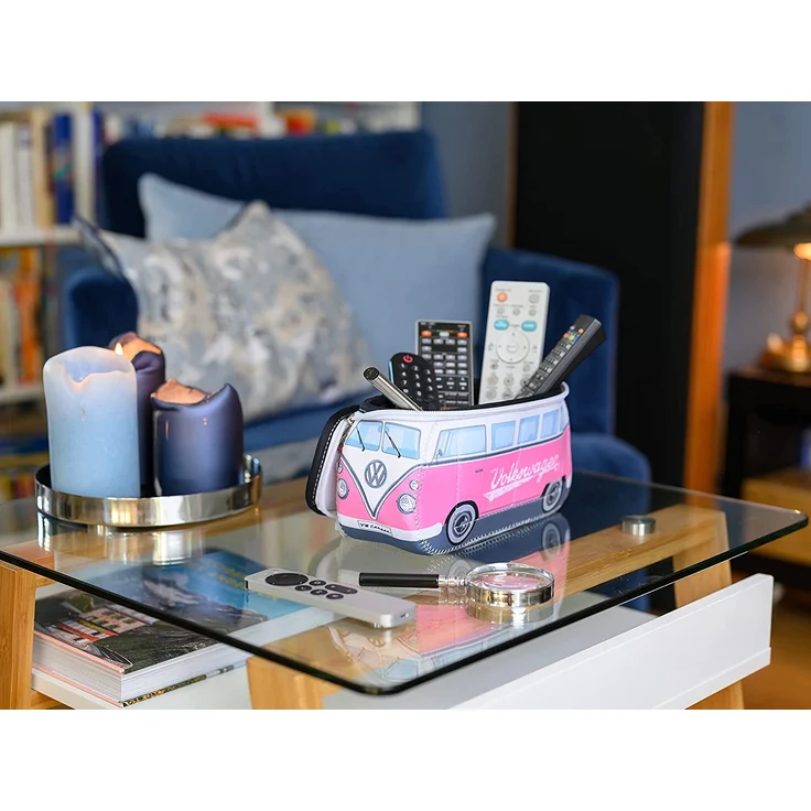 VW Bulli T1 3D Neopren Mäppchen pink – Bild 7