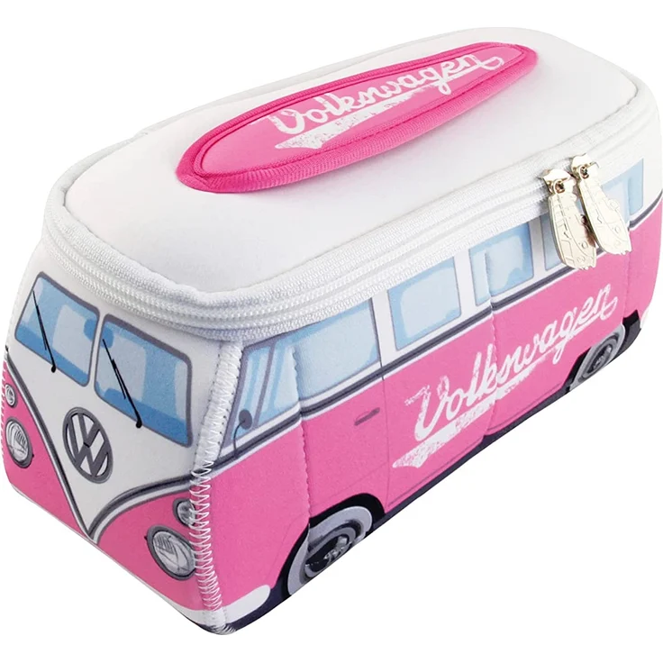 VW Bulli T1 3D Neopren Mäppchen pink – Bild 2