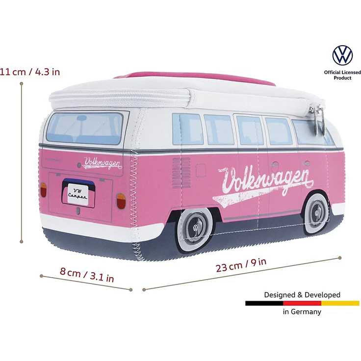 VW Bulli T1 3D Neopren Mäppchen pink – Bild 4