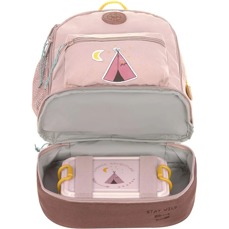 Lässig Kindergartenrucksack Mini Backpack, Adventure Tipi rosa – Bild 5