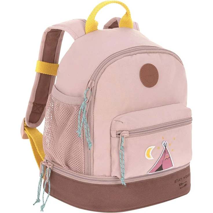 Lässig Kindergartenrucksack Mini Backpack, Adventure Tipi rosa – Bild 1