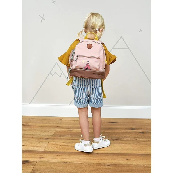Lässig Kindergartenrucksack Mini Backpack, Adventure Tipi rosa – Bild 6