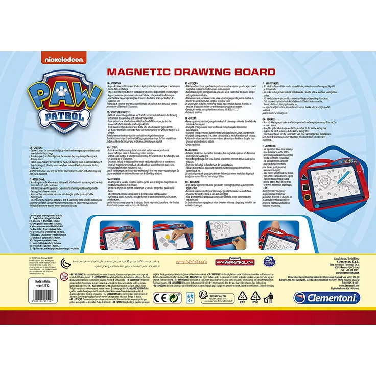 Clementoni 15112 Zaubertafel Paw Patrol, magnetische Maltafel zum Zeichnen und Malen, lösch- & wiederverwendbar, mit 3 Schablonen, Kreativspielzeug für Kinder ab 4 Jahren – Bild 3