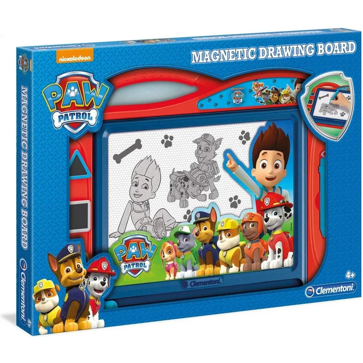 Clementoni 15112 Zaubertafel Paw Patrol, magnetische Maltafel zum Zeichnen und Malen, lösch- & wiederverwendbar, mit 3 Schablonen, Kreativspielzeug für Kinder ab 4 Jahren – Bild 1