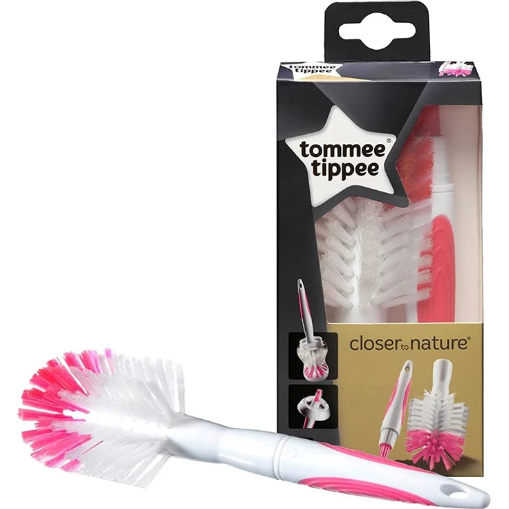 Tommee Tippee Closer to Nature Flaschen- und Saugerbürste, 100736710 Rosa/Blau – Bild 1