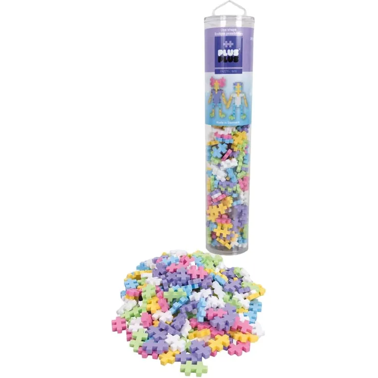 Plus-Plus Tube Mini Pastel: 240 Bausteine